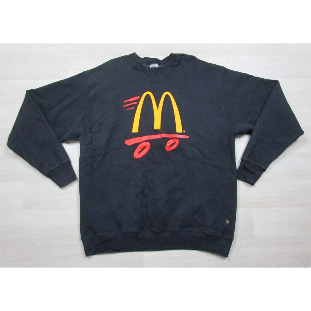 Vintage 90s McDonalds Skateboard Promo Crewneck Sweatshirt (XL) Skate FOTL Heavy